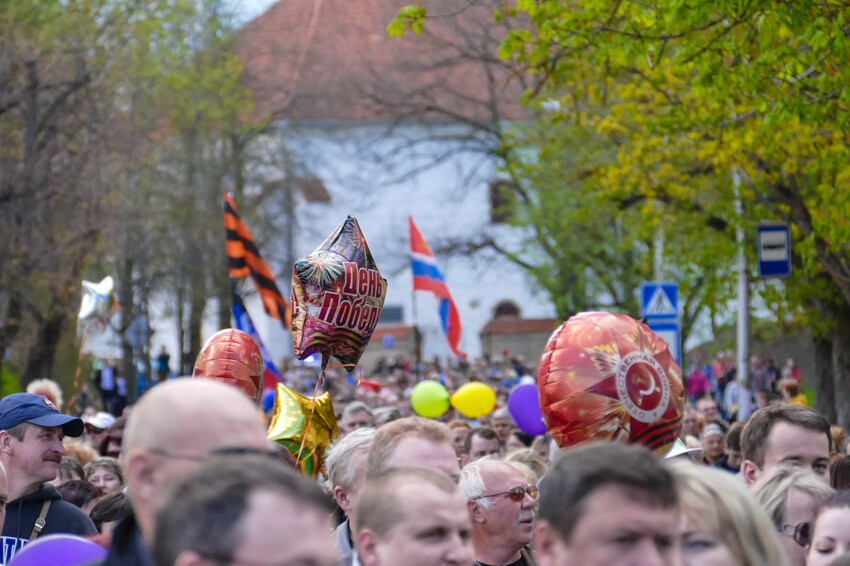 Празднование 9 мая в Эстонии - город Нарва
