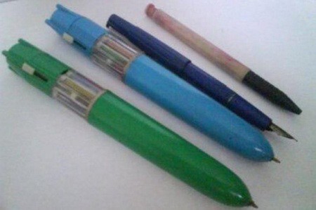 12. Многоцветные ручки