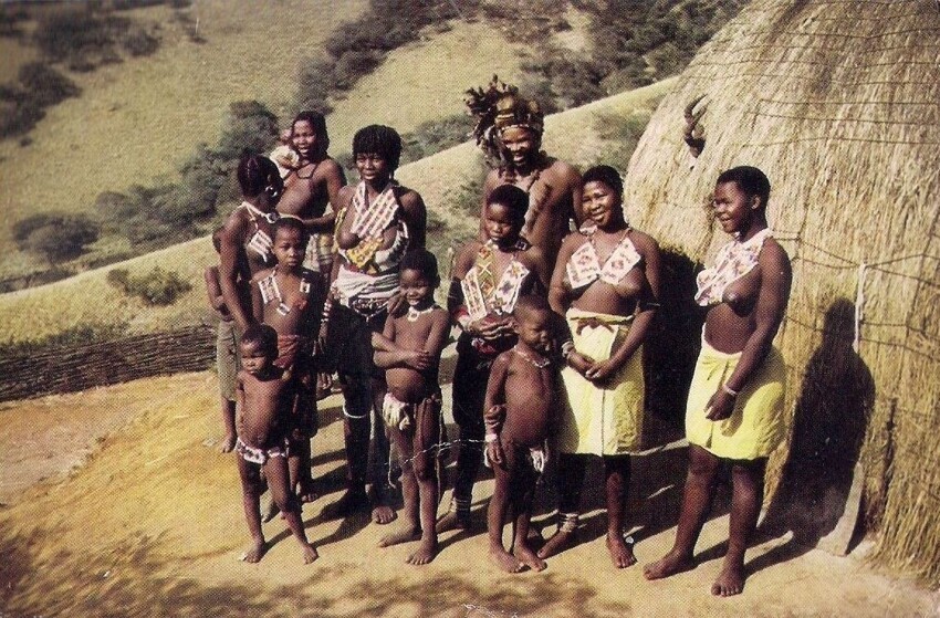Семья зулусов из Наталя