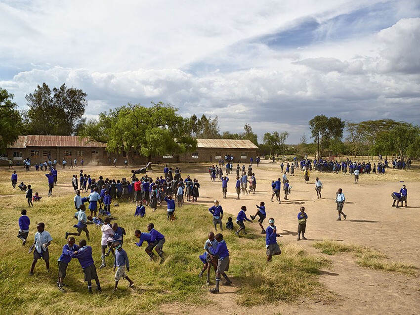 Начальная школа в городе Найваша, в Кении.
