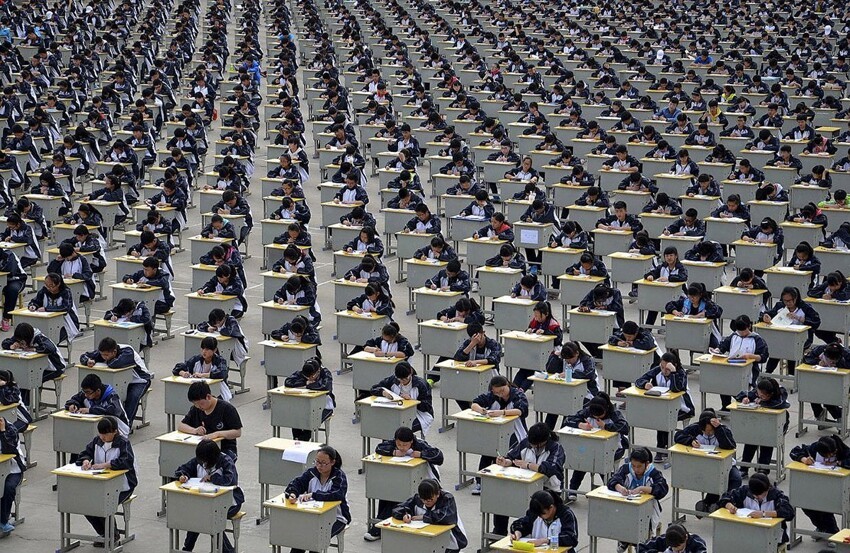 Экзамены в старшей школе в провинции Шаньси. 