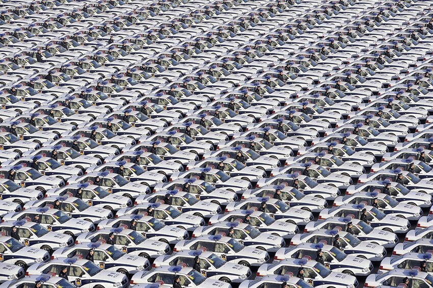 . Полицейские в провинции Шаньси.