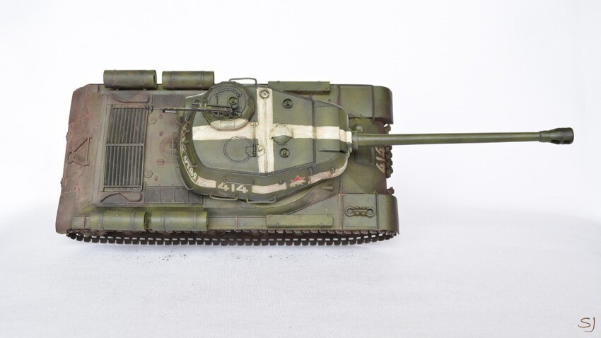 Сборная модель советского танка ИС-2 от начинающего моделиста