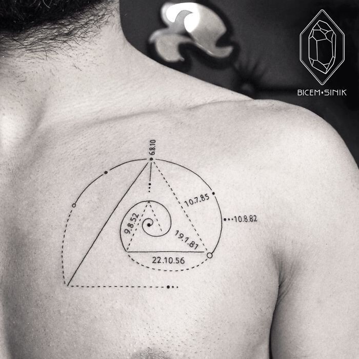 Геометрические татуировки мастера Bicem Sinik