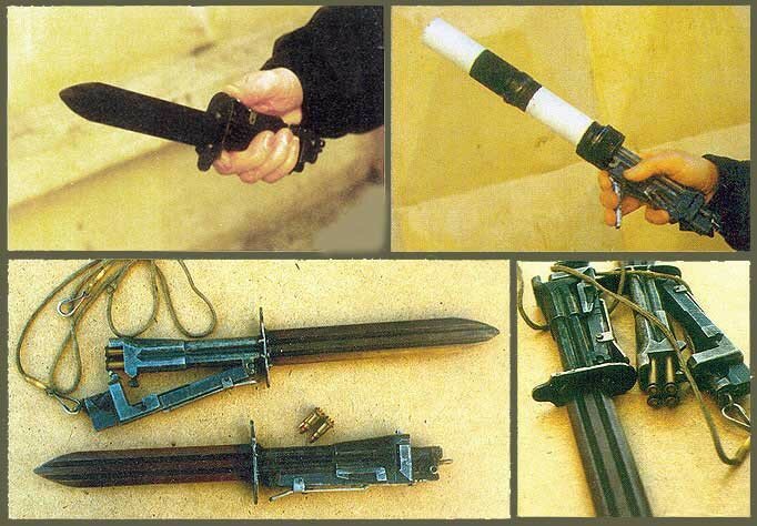 Нож-пистолет и метательные «звездочки»-холодное оружие спецназа