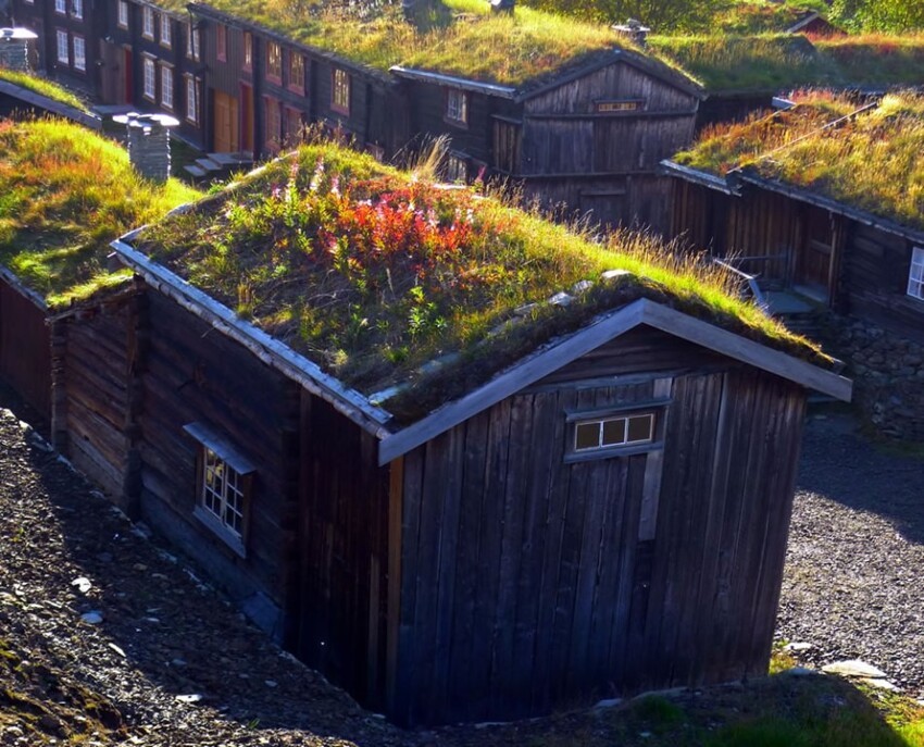Хижины шахтеров в Роросе, Норвегия