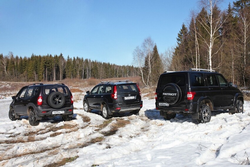 Тест УАЗ Патриот, Great Wall Hover и Chevrolet Niva