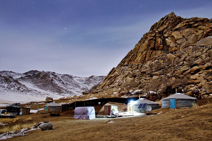 Холодная, но невероятно красивая зима в Монголии