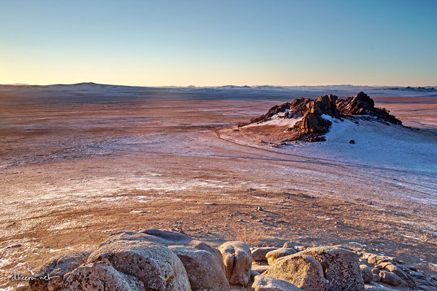 Холодная, но невероятно красивая зима в Монголии