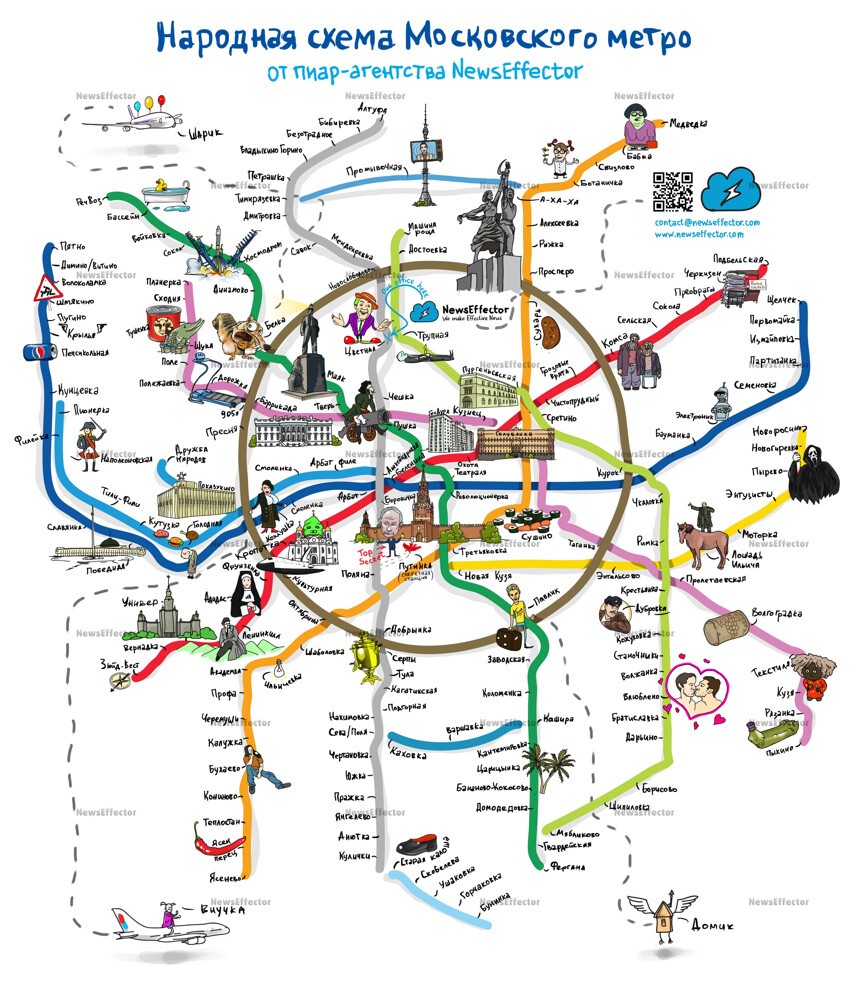Неформальная карта метро.