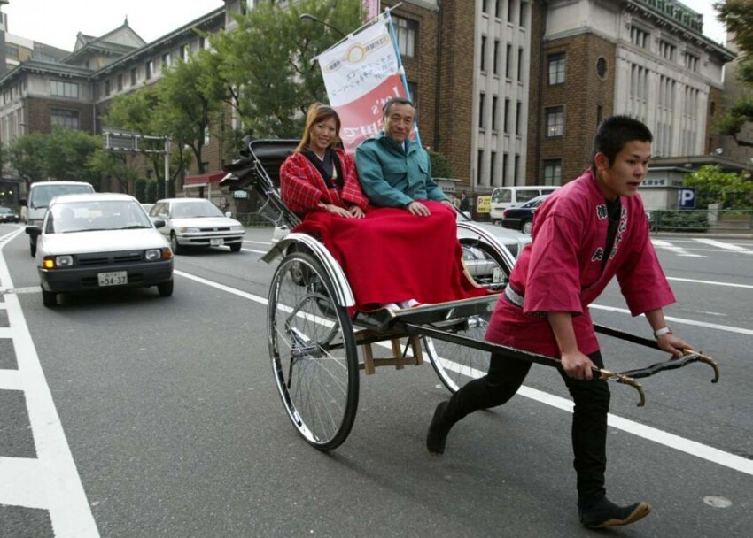 Рикши используются в Японии начиная с девятнадцатого века и являются неотъемлемой частью японской культуры.