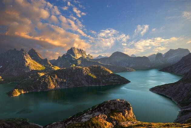 4. Озеро Solbjornvannet, Норвегия