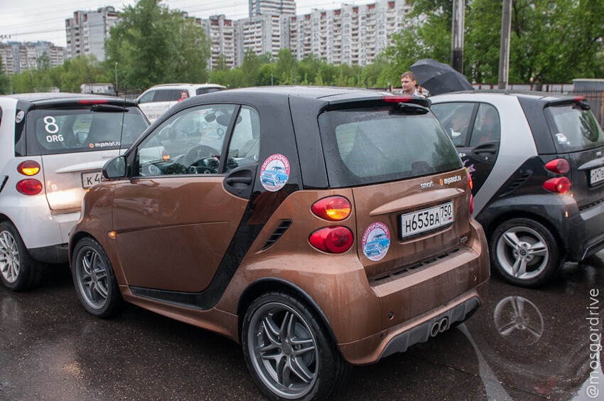 Автопробег владельцев Smart в Москве