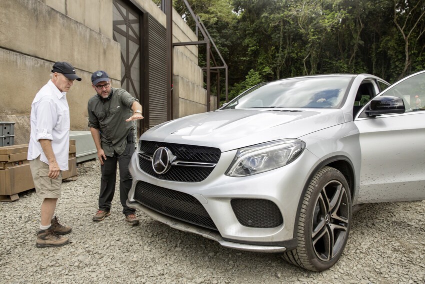 Mercedes в фильме "Мир Юрского периода"