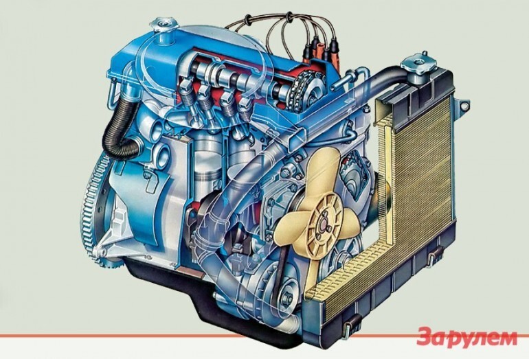 Мотор ВАЗ-2101 заметно отличался от фиатовского и довольно долго считался надежным и неприхотливым  