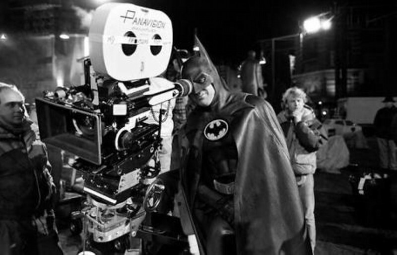 Майкл Китон на съемках фильма «Бэтмен»