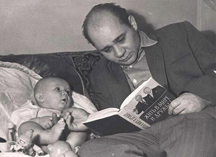 Евгений Леонов с сыном Андреем