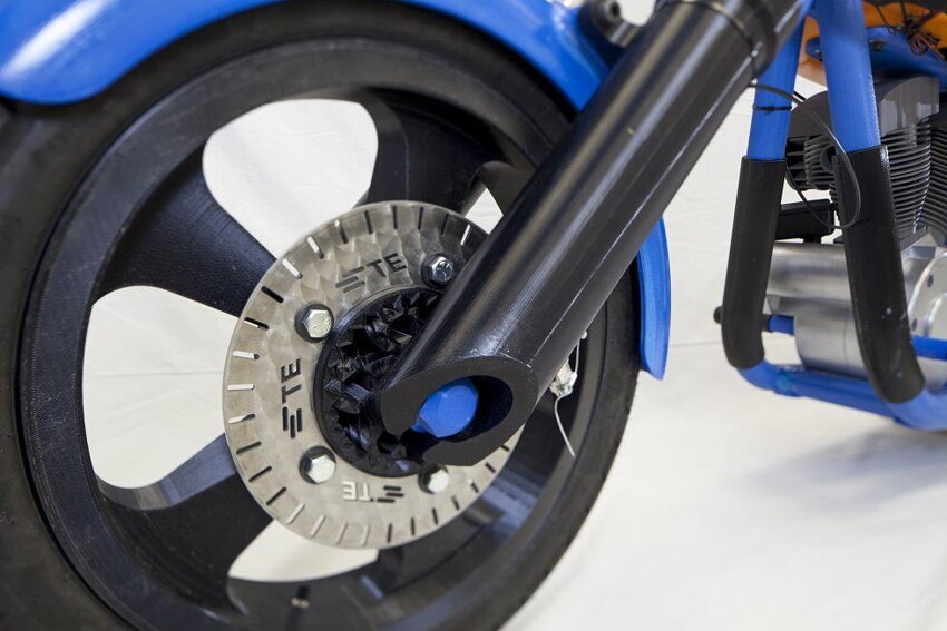 На 3D-принтере распечатали действующий мотоцикл