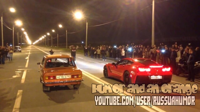 ЗАЗ 968 vs Corvette Stingray 