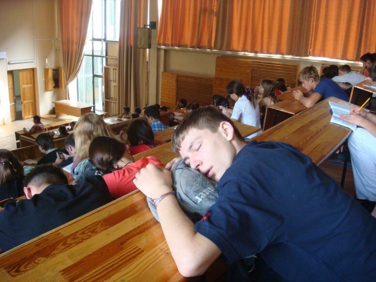 3. В Голландии студент не имеющий опозданий,имеет право спать на занятиях
