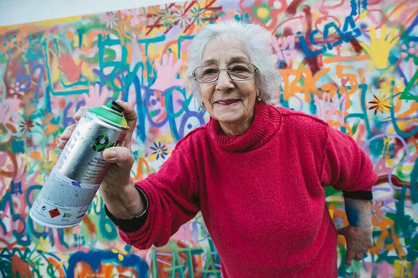 Организация LATA 65 хочет приобщить пожилых людей к уличному искусству