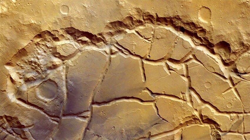 29. Кратер Хаос Арам, Марс