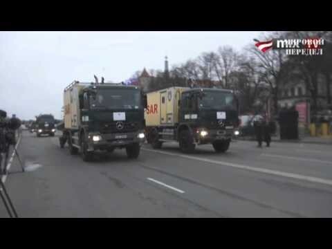 Военный парад в Латвии 