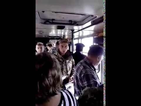 "Добровольная" мобилизация в украине прямо в автобусе!! 