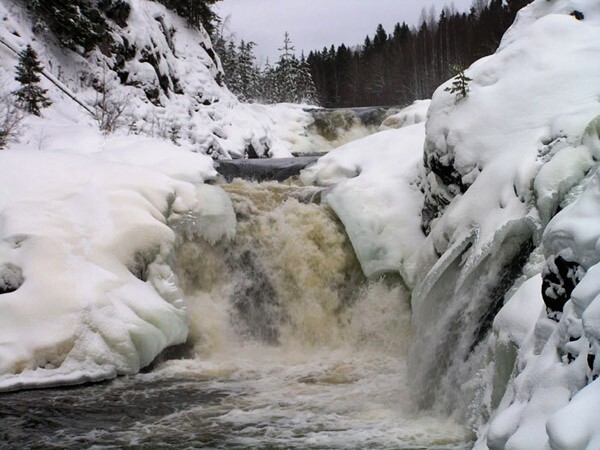 Водопад Кивач республика Карелия