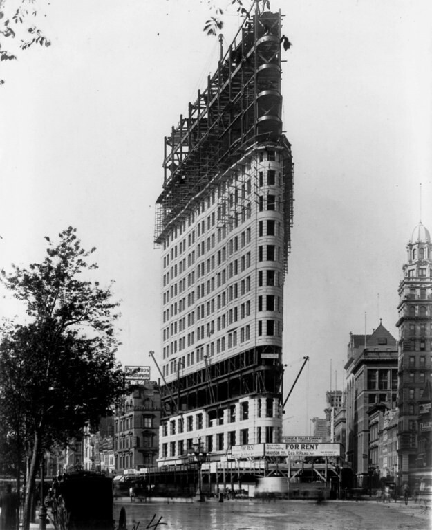 6. Флэтайрон-билдинг, Нью-Йорк, США, 1902 год