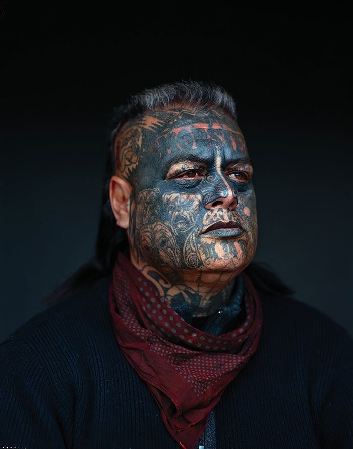 Устрашающие портреты новозеландской банды Mighty Mongrel Mob