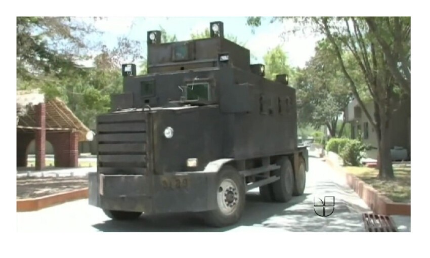 Импровизированные танки мексиканских наркобаронов