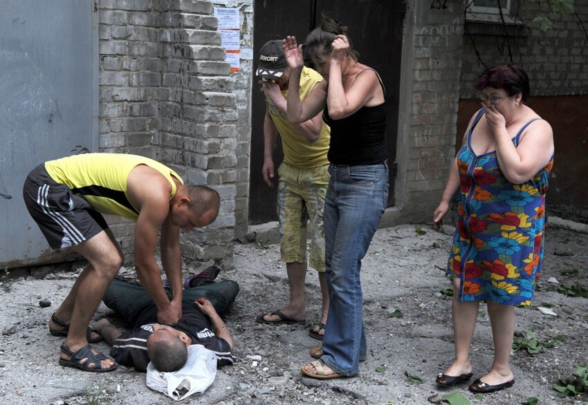 В Донецке большие потери среди мирного населения! 