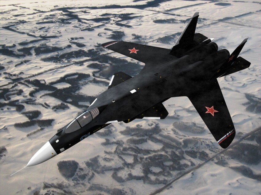  	 Истребитель Su-47 Беркут