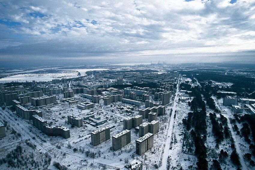 Припять - заброшенный город возле Чернобыльской АЭС. Украина