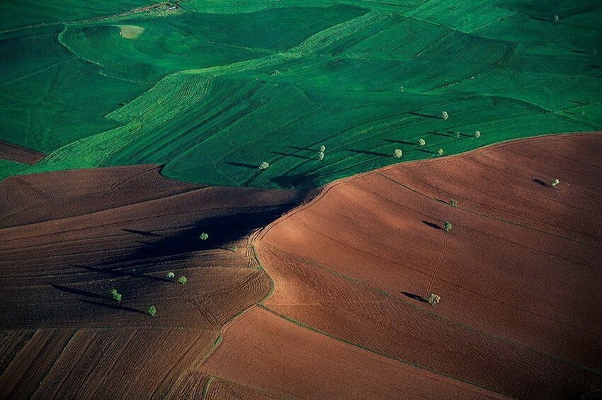 Сельский пейзаж в Анатолии. Турция