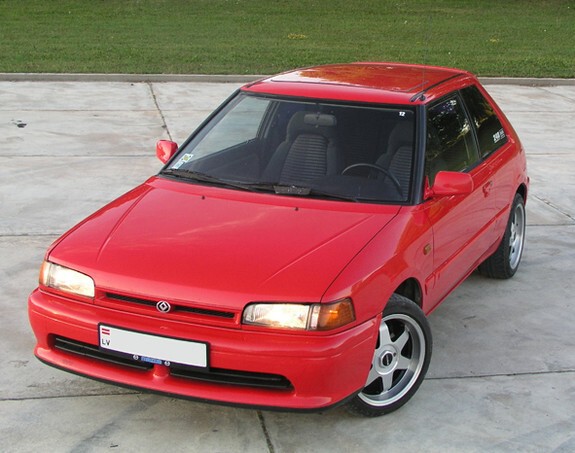 Авария на гонках, Mazda 323 bg 1,6 turbo 4x4