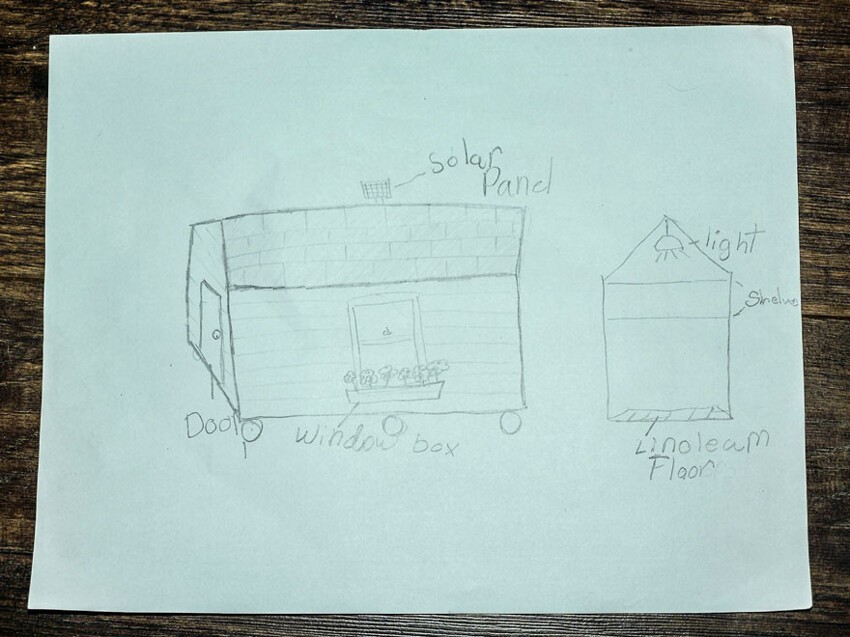 9-летняя девочка строит маленькие домики для бездомных