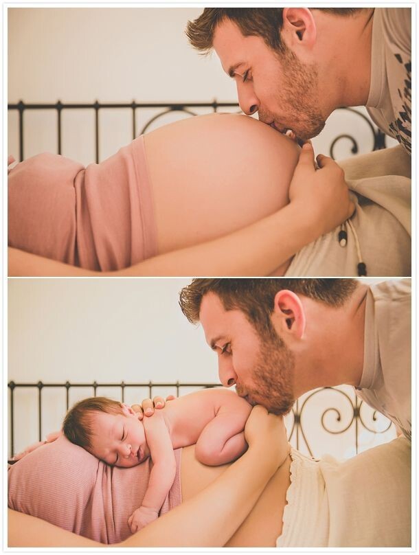 Восхитительные семейные фотографии до и после рождения малыша