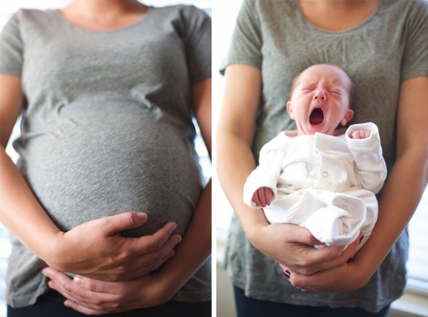Восхитительные семейные фотографии до и после рождения малыша