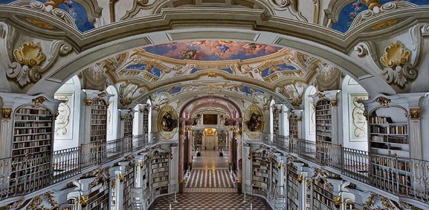 3. «Адмонт аббатство» Библиотека, Австрия