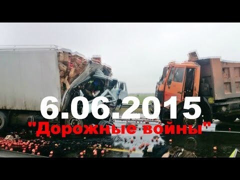 Новая подборка ДТП и аварий от &quot;Дорожные войны&quot; за 6.06.2015 