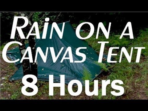 Дождь стучит по палатке 