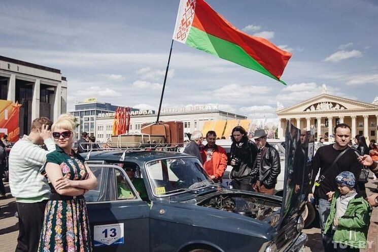 Парад ретро автомобилей в Минске