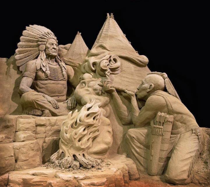 Скульптуры из песка Art People