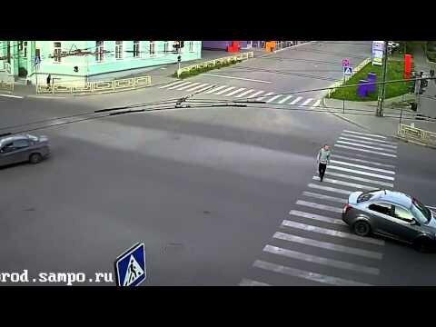 Авария с велосипедистом в Петрозаводске  