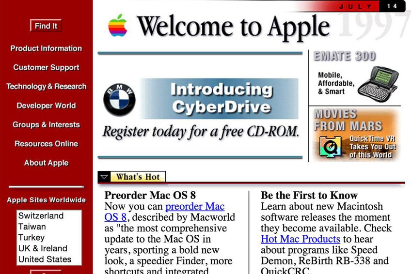 Apple.com 1996