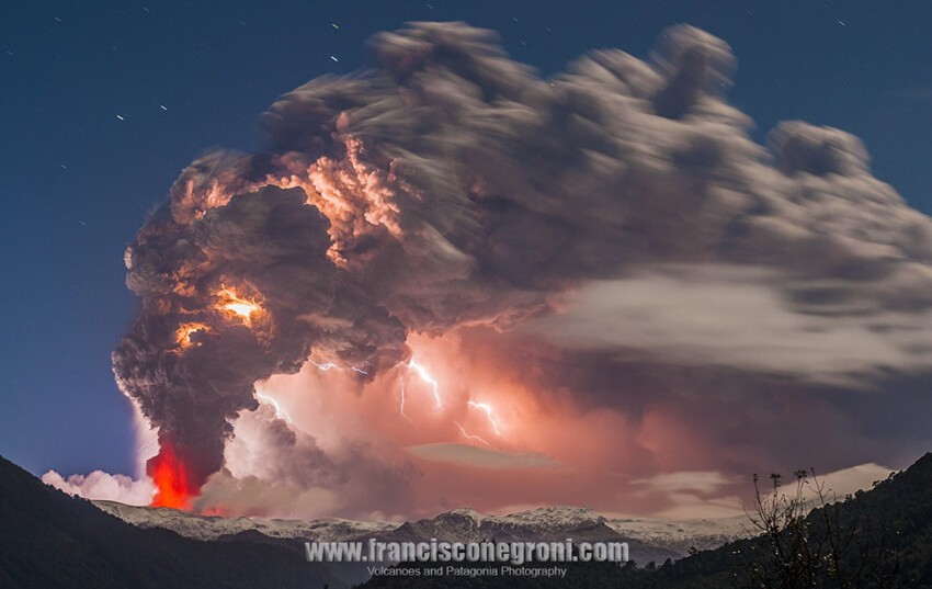 Извержение вулкана Кордон Кауле