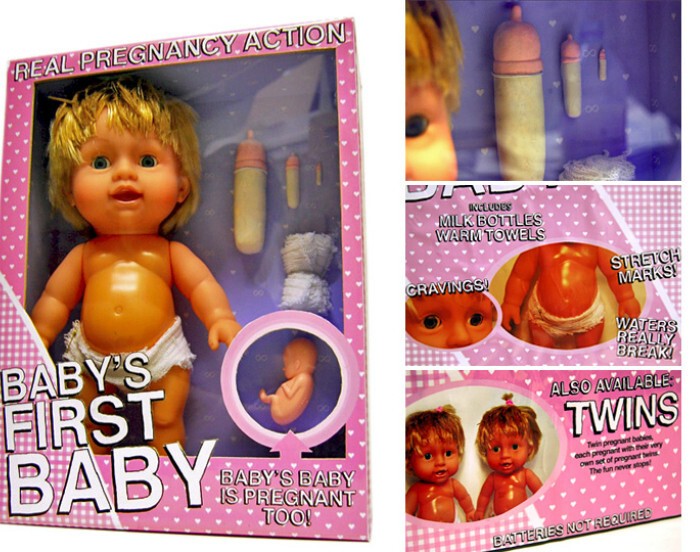 1. Беременная кукла-младенец