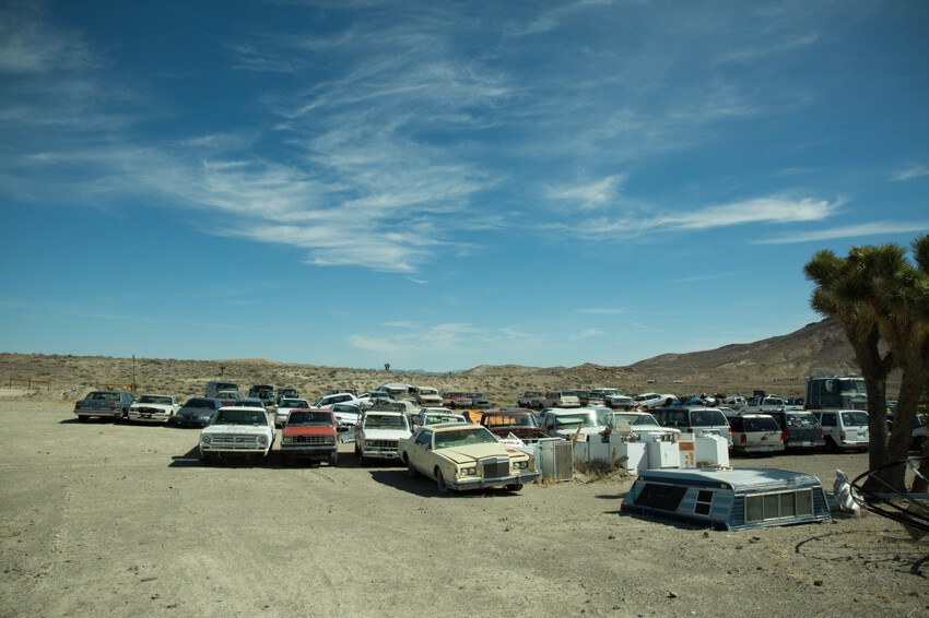 Кладбище автомобилей в Неваде 